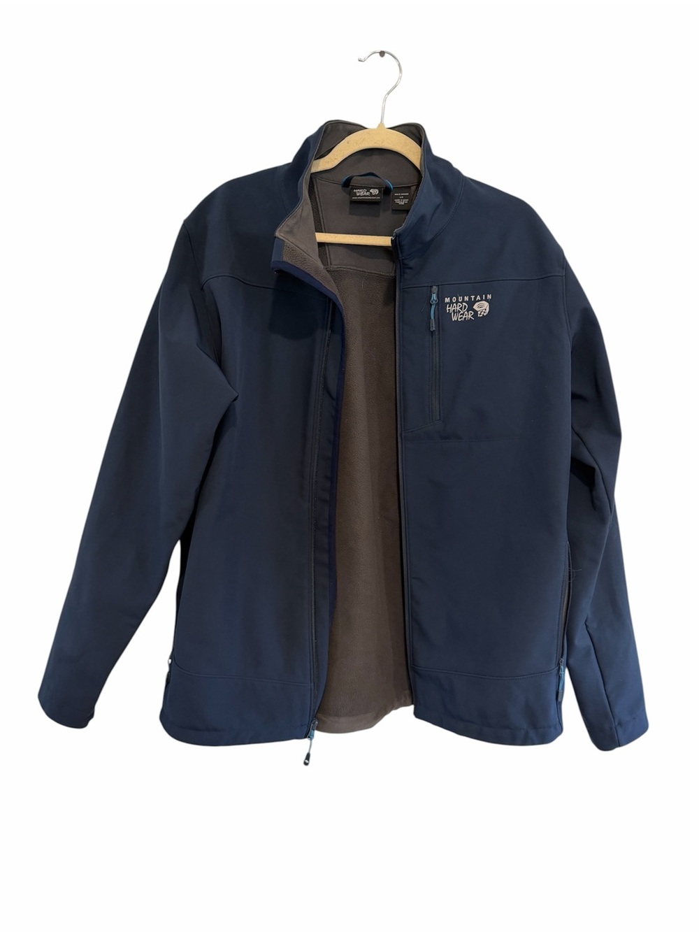 Mountain Hardwear Men's Navy Softshell Performance Jacket